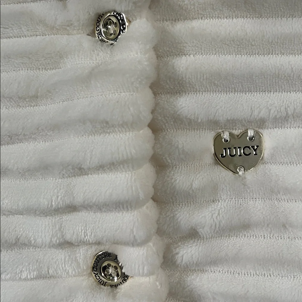 SUPER SOFT JUICY COUTURE - SIZE 2T. Faux Fur Coat w/ Buttons